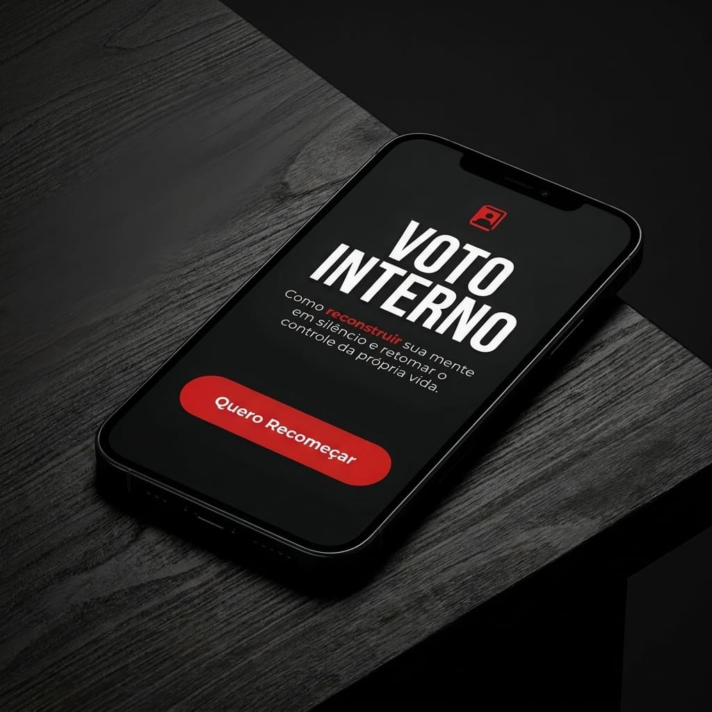 Capa do ebook VOTO INTERNO em um smartphone